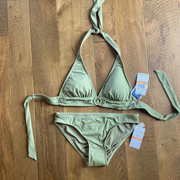 MICHAEL Michael Kors Other - Michael Kors Logo-Ring Halter 2 Piece Bikini Size Small NWT
